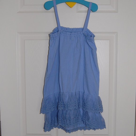 GAP Girls Size M (8), Periwinkle Blue Summer Dress with Adjustable Straps - Picture 3 of 7